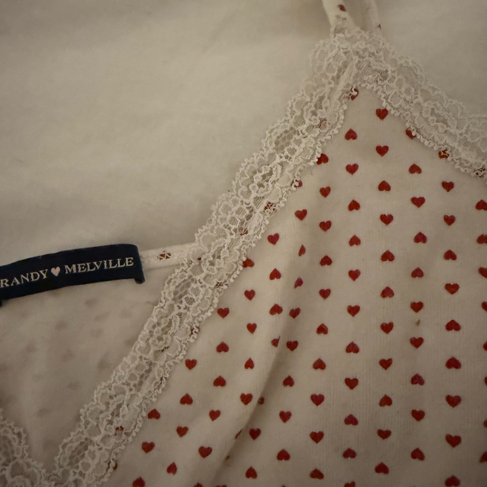 Brandy Melville Pink Tan Fitted Crop Camisole - Picture 2 of 2